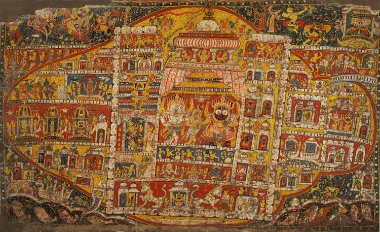 Jagannath Theme in Pattachitra-1, 18 th century