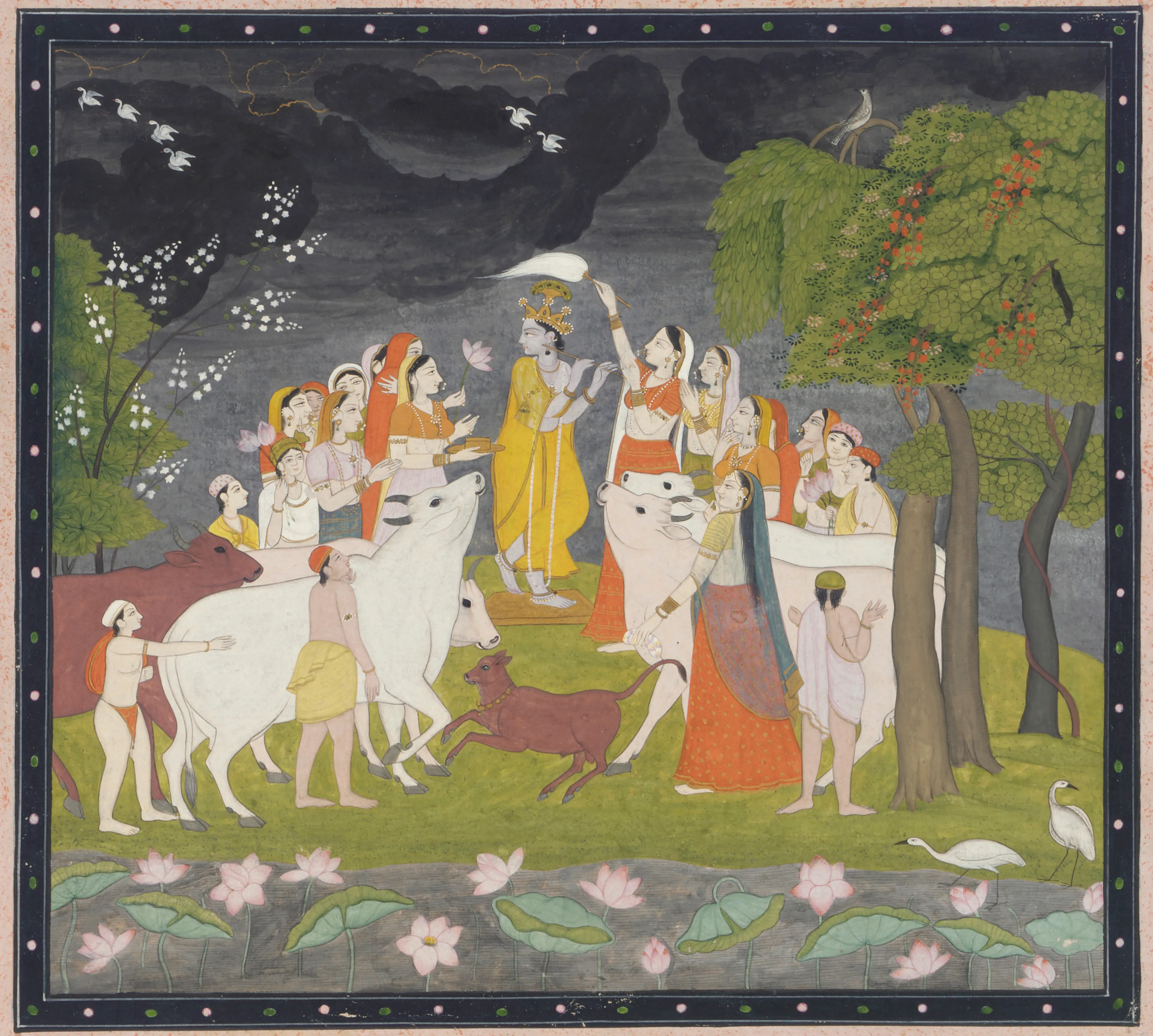 Krishna with flute, between circa 1790 and circa 1800